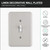 Linen Single Rocker Switch Plate - Gray