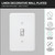 Linen Single Rocker Switch Plate 3 Pack - White