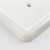 Linen Double Toggle Switch Plate - White