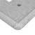 Tumbled Texture Single Rocker Switch Plate 3 Pack - Gray