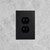 Bevel Single Duplex Outlet Cover 3 Pack - Black Matte