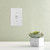 Modern Single Toggle Switch Plate - Bright White Polished