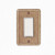 Tumbled Texture Single Rocker Switch Plate - Noche