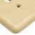 Tumbled Texture Single Rocker Switch Plate 3 Pack - Travertine