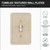 Tumbled Texture Double Toggle Switch Plate - Travertine