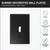 Subway Single Toggle Switch Plate  - Graphite Black Matte