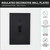 Cornice Insulated Single Decorator Switch Plate 3 Pack - Graphite Black