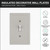 Cornice Insulated Single Toggle Switch Plate 3 Pack - Gray