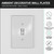 Ambient Single Rocker Switch Plate - White Polished