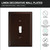 Linen Single Duplex Outlet Cover 3 Pack - Oil Rubbed Bronze Finish