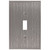 Twill Single Toggle Switch Plate - Brushed Nickel Finish