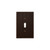 Twill Single Toggle Switch Plate 3 Pack - Oil Rubbed Bronze Finish