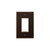 Twill Single Rocker Switch Plate - Oil Rubbed Bronze Finish