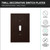 Twill Triple Toggle Switch Plate - Oil Rubbed Bronze Finish