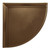 9" Wall Mounted Corner Shelf - Bronze Finish