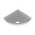 5" Wall Mounted Footrest Metro - Cool Gray Polished