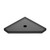 8" Wall Mounted Corner Shelf Geo - Graphite Black