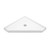 8" Wall Mounted Corner Shelf Geo - Bright White Matte