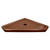 8" Lugged Corner Shelf Geo - Copper Finish