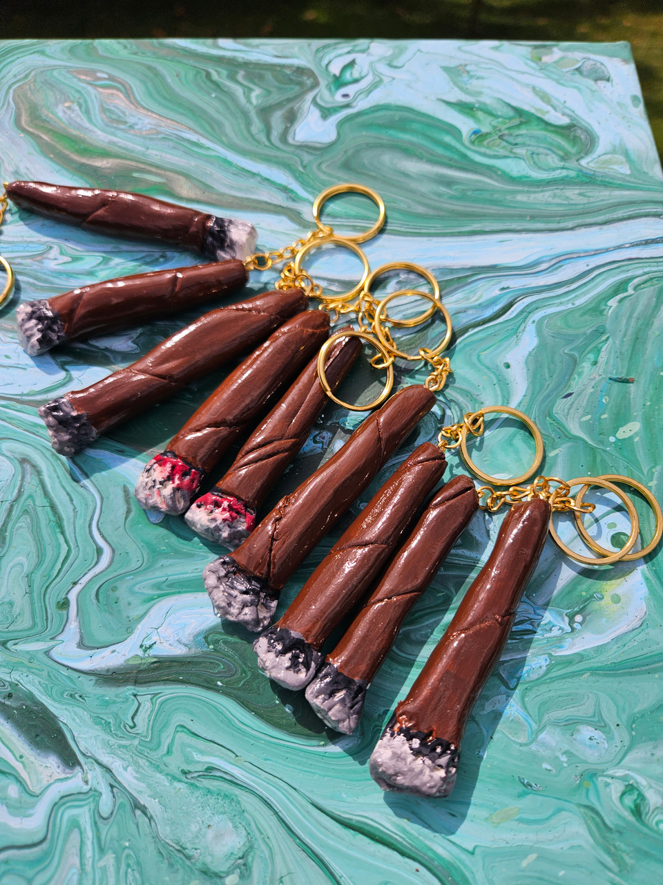 new clay joint keychains BLACK MILLENNIUM STUDIO