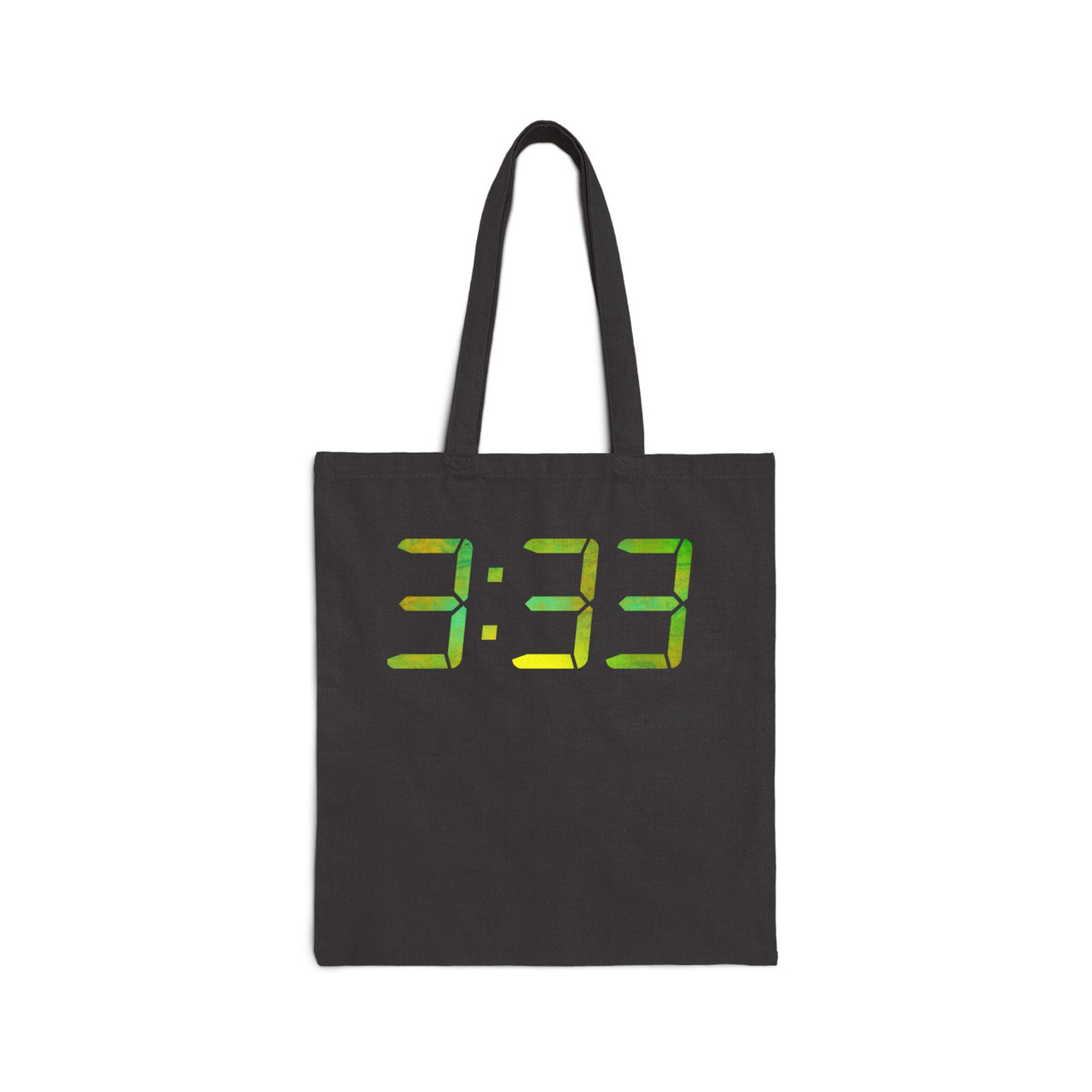 333 ABUNDANCE BUTTERFLY EFFECT CANVA TOTE - BLACK MILLENNIUM STUDIO