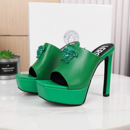 Versace 1003308 la Medusa Platform Mules Heels 130mm V500400