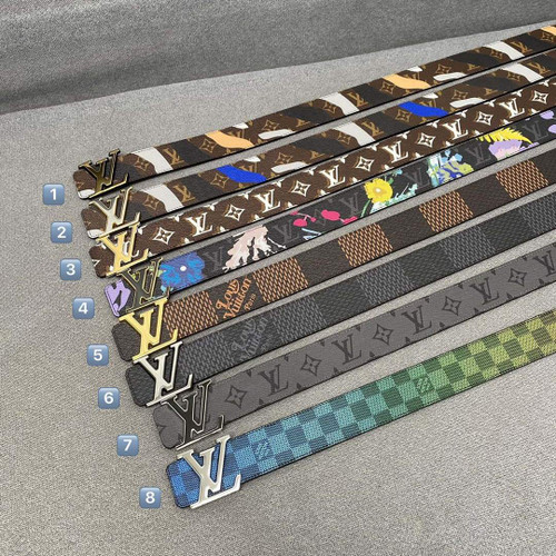 LV Women's Men's Belts Collection Louis Vuitton Initials 40MM Belt 19093