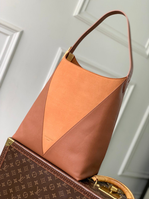 Louis Vuitton LV M29156 Low Key Hobo MM Bag Cognac Brown
