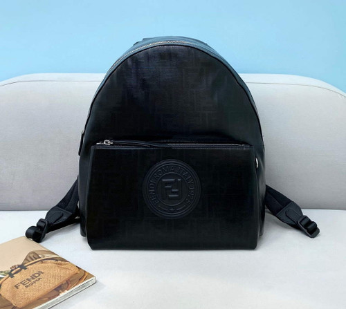 Fendi Backpack Waterproof nylon 2363 FF Black