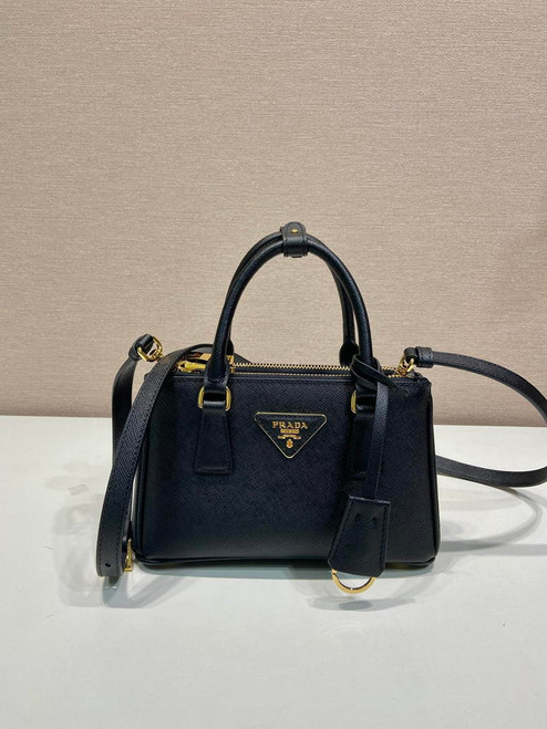 Prada Galleria mini Saffiano leather bag 1BA916 Black