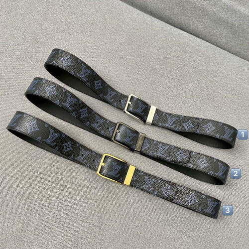 LV Women's Men's Belts Collection Louis Vuitton Initials 34MM Belt 19066