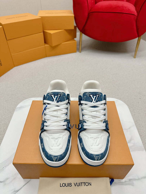 Louis Vuitton 1A9JG2 Men Women's LV Trainer Sneaker L62485