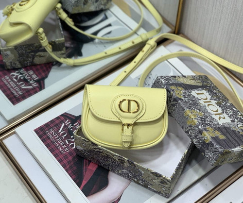 Dior M2278 Mini Bobby bag Yellow Box Calfskin