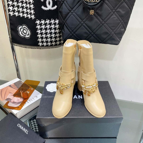 Chanel Women's Shoes Classcal Chain Hight Boots 190803