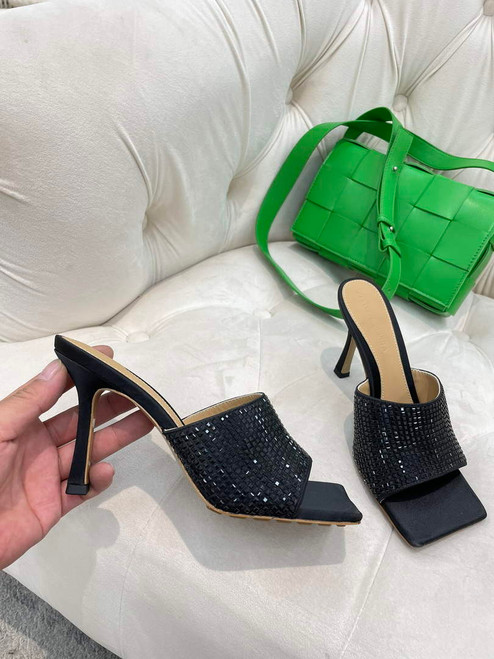 BV 709028 Bottega Veneta Stretch Strass-embellished Shoes BV5809