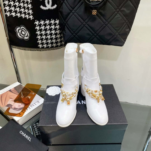 Chanel Women's Shoes Classcal Chain Hight Boots 190802