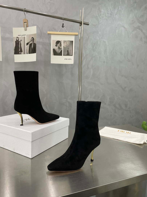 Dior Women's Shoes KCI806VVV_S900 D-Fame Heeled Angle Boot 192879