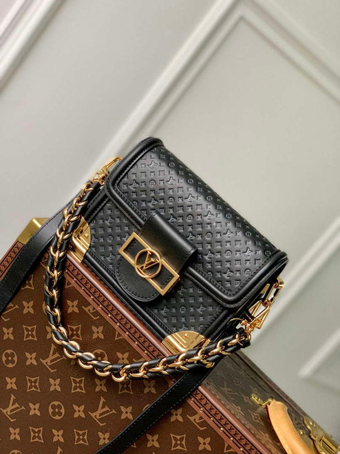 LV M22597 Louis Vuitton Dauphine Mini Bag Black