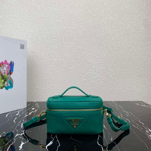 Prada 1BH202 Leather Mini Bag Green