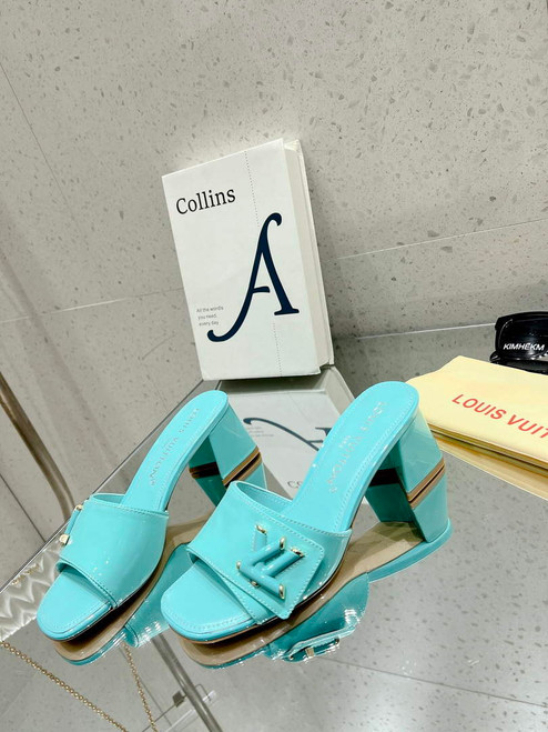LV 1AB2OR Louis Vuitton Women's Shake Mules heel 5.5cm L68263