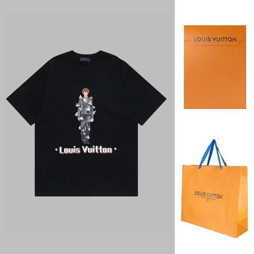 LV 1AAU5D Men's Women's LV Frequency Graphic T-Shirt L66461