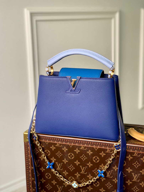LV M20844 Louis Vuitton Capucines BB Handbag Blue