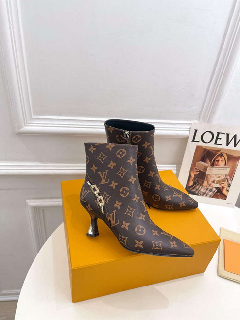 LV 1ACAKQ Louis Vuitton Women's Shoes Sparkle Ankle Boots L75203