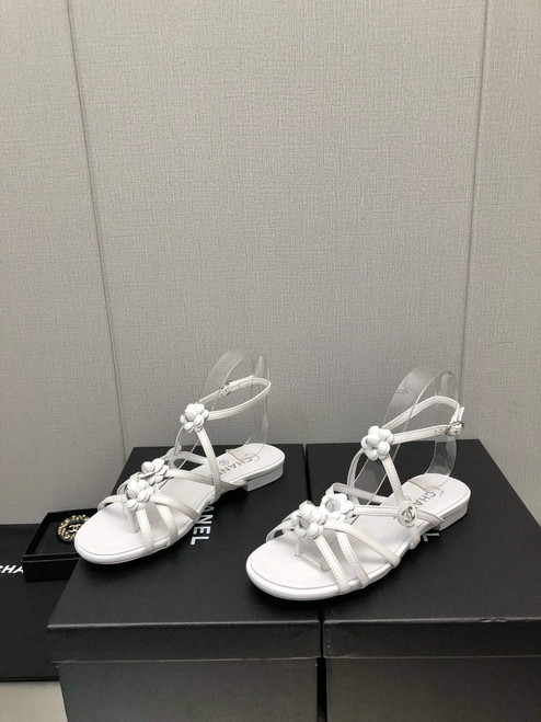 Chanel G40128 Women's Sandals Shoes Lambskin C90221