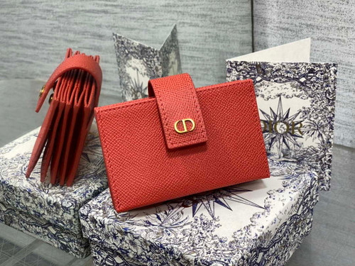 Dior 30 MONTAIGNE 5-Gate Card Holder Organ Card Holder S2058 Grained Calfskin D0015