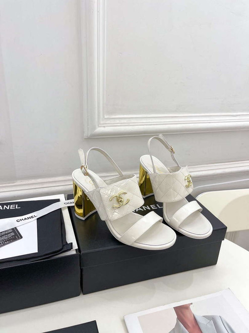 Chanel G39645 Women's High Heel Sandals C91324