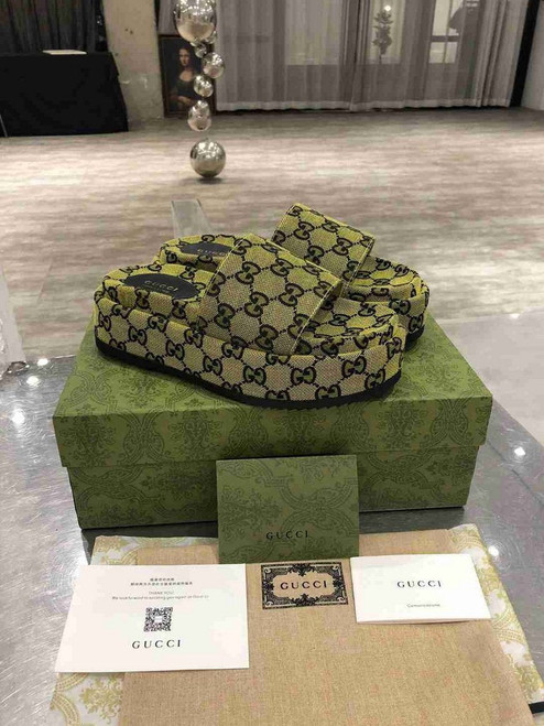 Gucci Sandals GG Multicolour Platform Sandal 81171