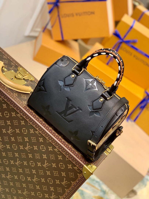 Louis Vuitton LV M58524 Speedy Bandoulière 25 Handbag Black
