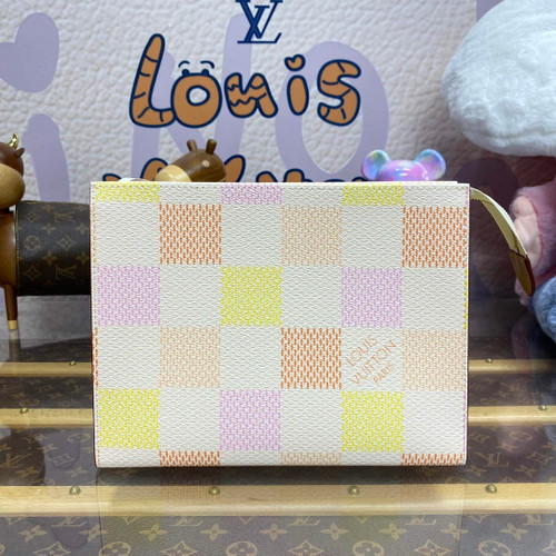 LV N40740 Louis Vuitton Toilet Pouch Bag Peach