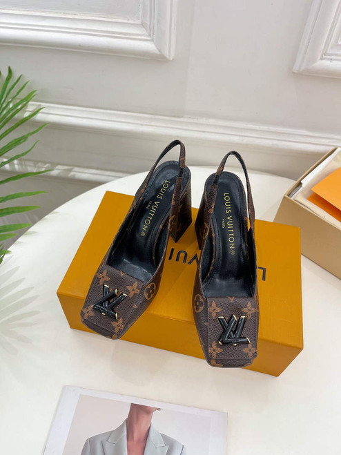 LV 1AB0BU Louis Vuitton Women's Shake Slingback Pump L68242
